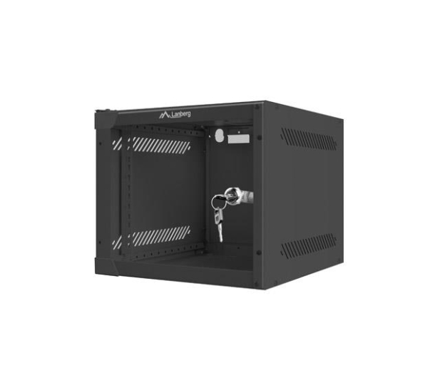 LANBERG Szafa wisząca 10 cali 4U 280x310mm czarna WF10-2304-10B - 519055 - zdjęcie 3